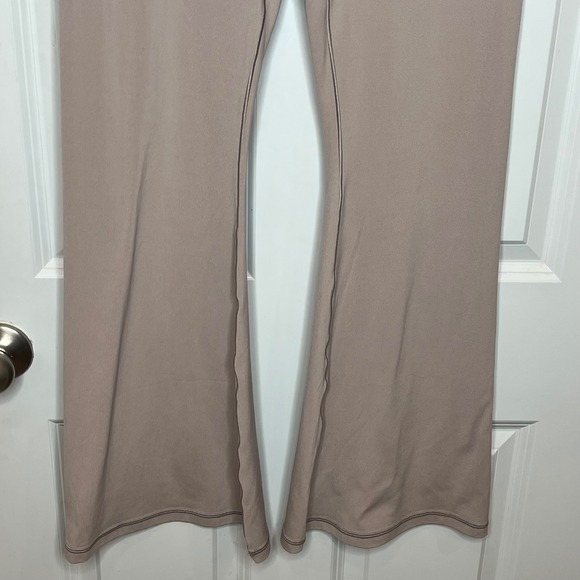 OFFLINE by Aerie XL Crossover High Waist Flare Leggings Taupe Brown Yoga - Picture 3 of 5